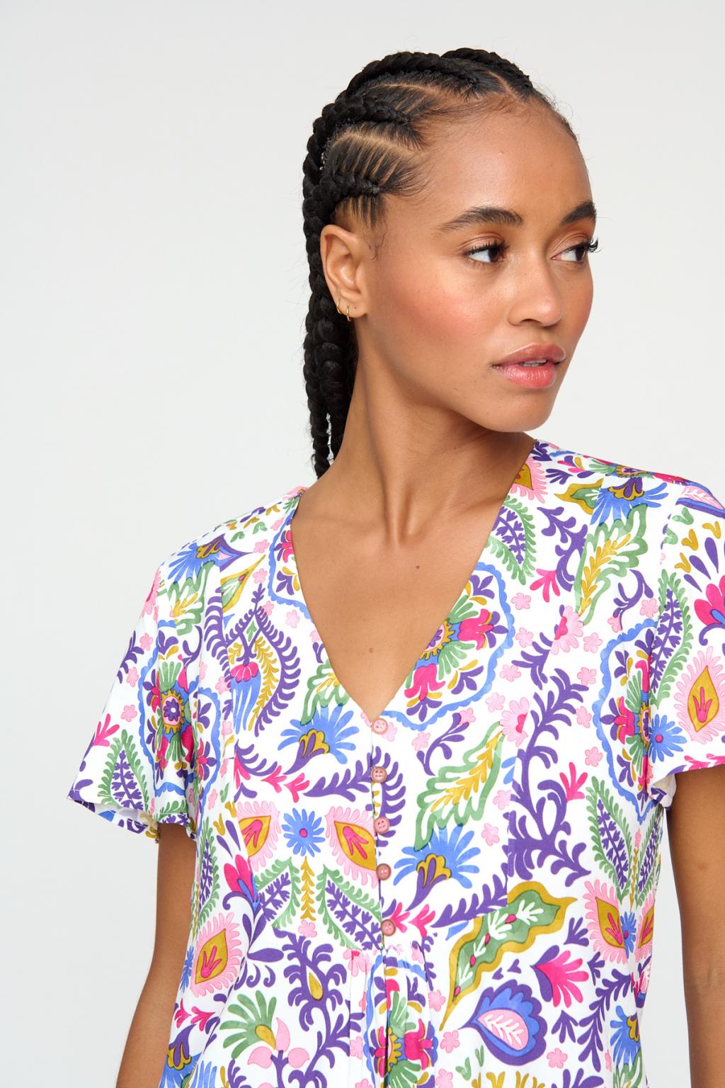 Blusa Gimena Azul n Tinta Bariloche Tinta Y Bariloche blusa-gimena-azul-n-tinta-bariloche-tinta-y-bariloche