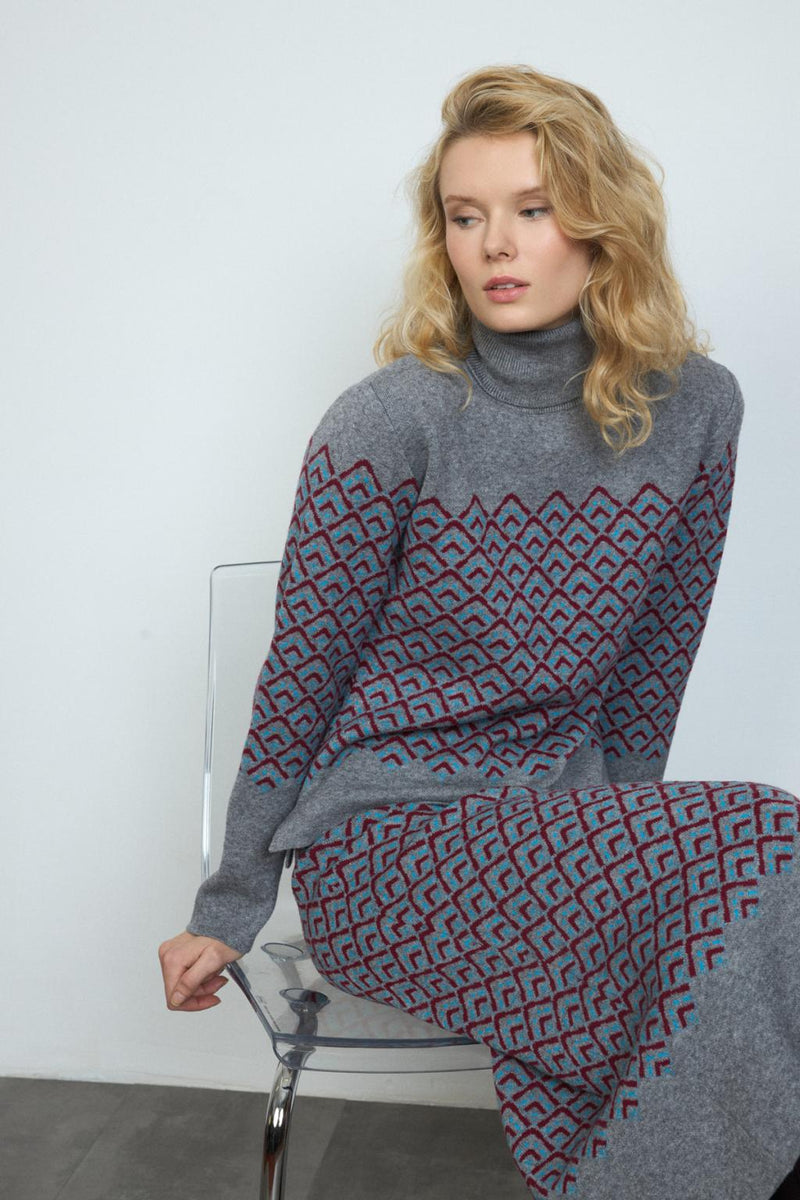 FALDA PUNTO BARILOCHE  / WOMAN KNITWEAR SKIRT