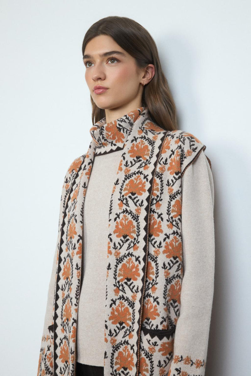 PUNTO CHALECO  BARILOCHE / WOMAN KNIT WAISTCOAT