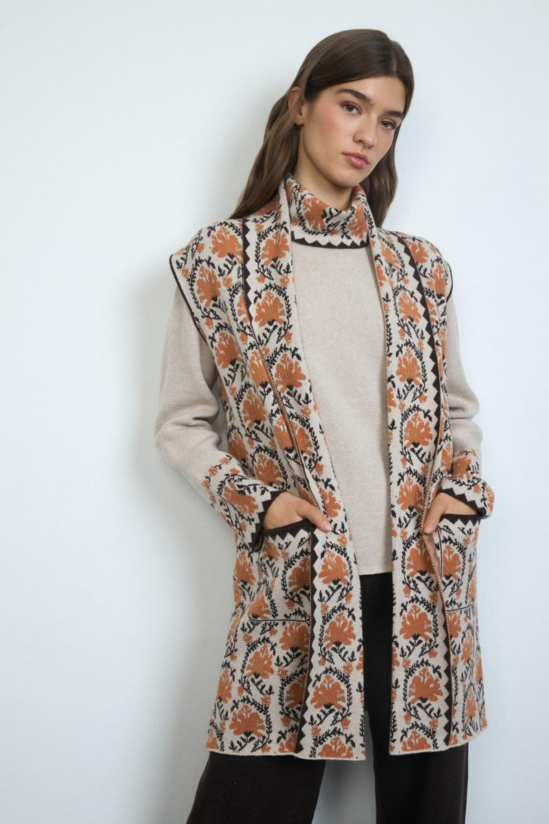 PUNTO CHALECO  BARILOCHE / WOMAN KNIT WAISTCOAT
