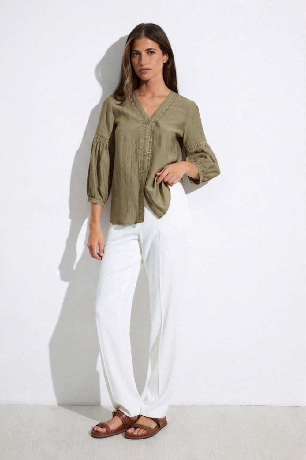 Camisa Helen Beige